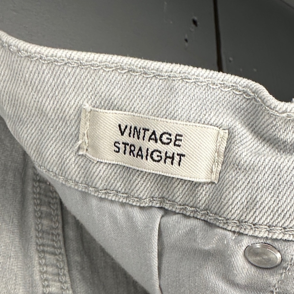 J. Crew Women's Light Gray Vintage Straight Ankle Jeans - Picture 8 of 12